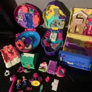Polly Pocket Vintage/ Modern Dolls & Accessories Lot
